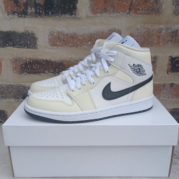 Women's Nike Air Jordan 1 Mid 'Coconut Milk' Sneakers - Size 8 & 8.5 Shoes - Picture 5 of 12